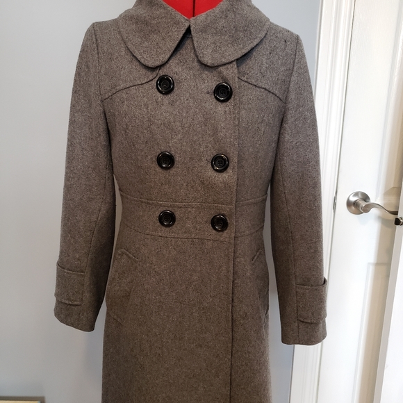 Grey wool coat - Picture 1 of 10
